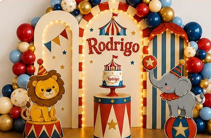 Decoración temática de circo